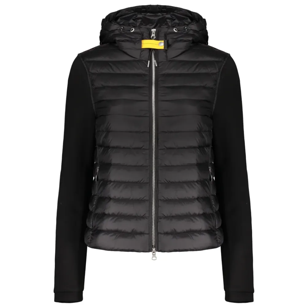 Jakker<Parajumpers Letvægts vatteret jakke med hætte Sort