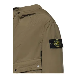 Skaljakker^Stone Island Letvægtsjakke med hætte Grøn