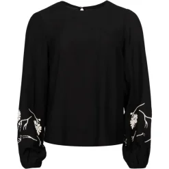 Bluser & Skjorter<Liberté - Sada LS Blouse, 21640 - Black Sort