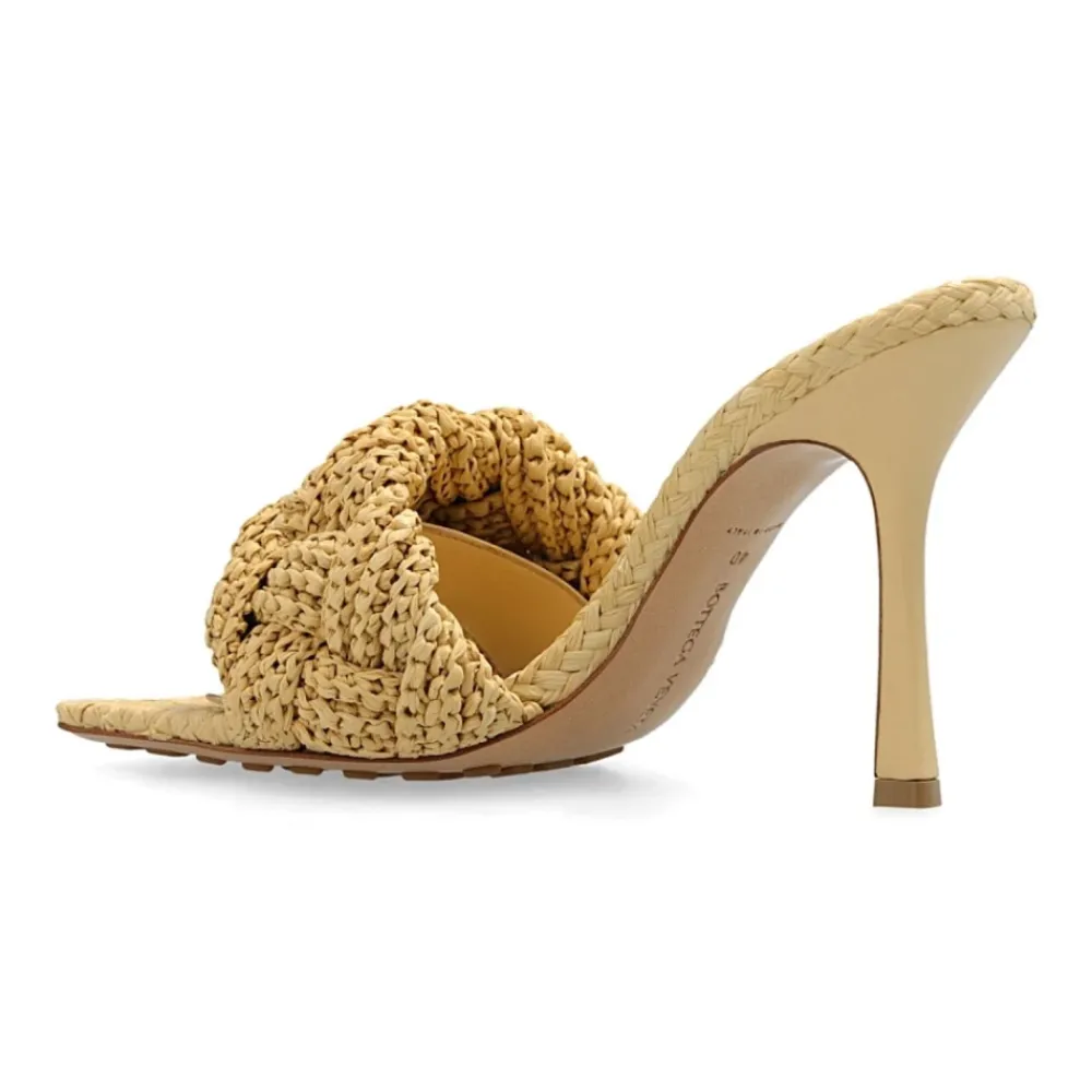Stiletter^Bottega Veneta Lido Sandal Hæl Beige