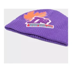 Huer & Kasketter^Dsquared2 Logo Beanie Hat Leaf Lilla