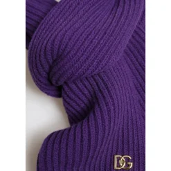 Halstørklæder Og Tørklæder^Dolce & Gabbana Logo Halsvarmer Wrap Tørklæde Lilla