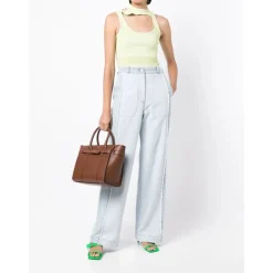 Indkøbstasker^Mulberry Lille Bayswater Tote Bag med Lynlås Brun