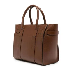 Indkøbstasker^Mulberry Lille Bayswater Tote Bag med Lynlås Brun