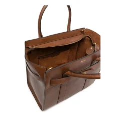 Indkøbstasker^Mulberry Lille Bayswater Tote Bag med Lynlås Brun
