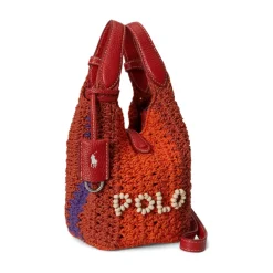 Bæltetasker^Ralph Lauren Lille Play Hæklet Taske med Perler Multifarvet