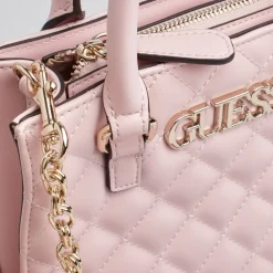 Bæltetasker^Guess Lille quiltet tote Pink