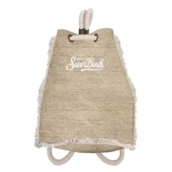 Tasker<MC2 Saint Barth Linnedbåderygsæk Beige