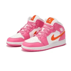 Sneakers^Jordan Livlige Mid sicle Safety Orange Sko Pink