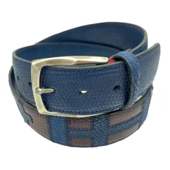 Bælter|Bælter<Paolo Vitale Lizard Leather Belt Blå
