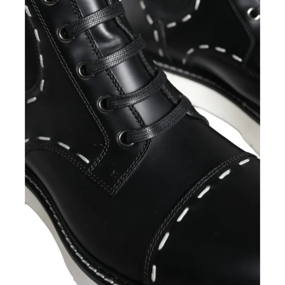 Chelsea Boots<Dolce & Gabbana Lækre Støvler med Midterskaft Sort
