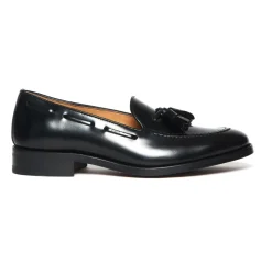 Loafers<Berwick Loafers i børstet læder Sort