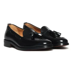 Loafers<Berwick Loafers i børstet læder Sort