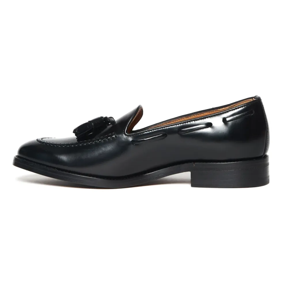 Loafers<Berwick Loafers i børstet læder Sort