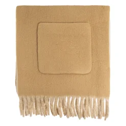 Halstørklæder Og Tørklæder<Burberry Logo Alpaca Wool Blend Hooded Scarf Beige