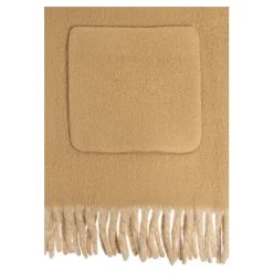 Halstørklæder Og Tørklæder<Burberry Logo Alpaca Wool Blend Hooded Scarf Beige
