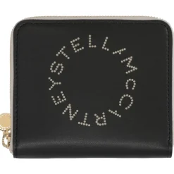 Punge & Kortholder^Stella McCartney Logo Alter-Nappa Wallet Sort