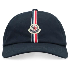 Huer & Kasketter^Moncler Logo Baseball Cap Blå