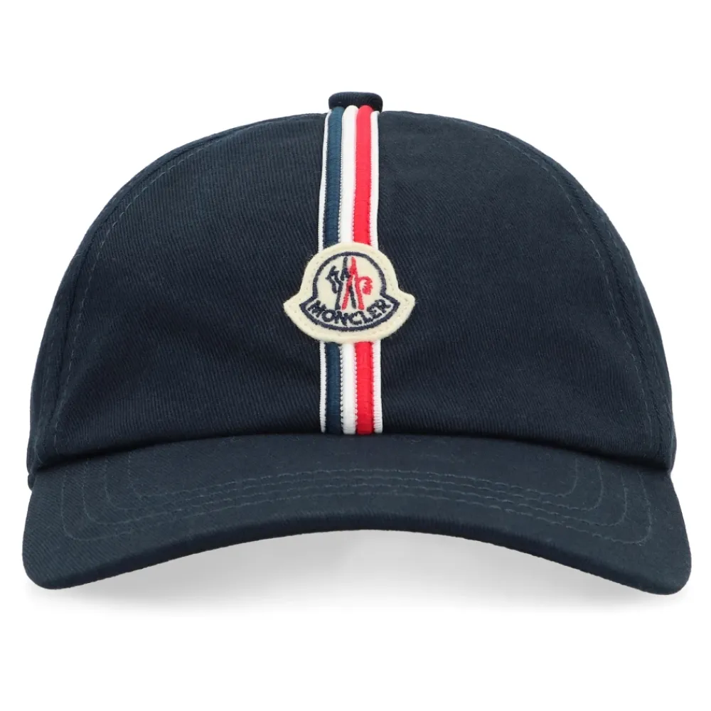 Huer & Kasketter^Moncler Logo Baseball Cap Blå