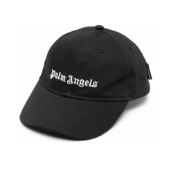 Huer & Kasketter^Palm Angels Logo Baseball Cap Sort
