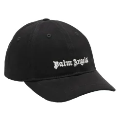 Huer & Kasketter^Palm Angels Logo Baseball Cap Sort