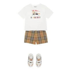 Bodystocking & Sæt<Burberry Logo Bomulds T-shirt Multifarvet