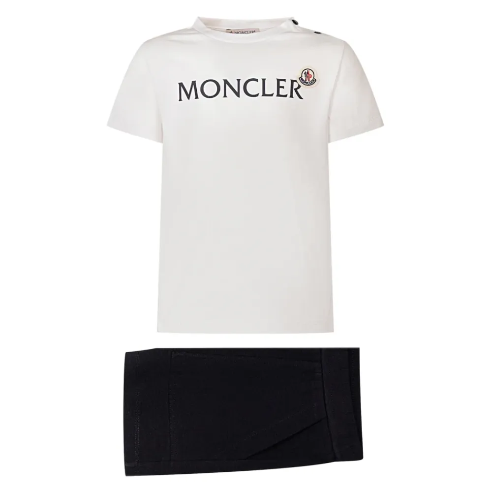 Bodystocking & Sæt<Moncler Logo Cotton Set Multifarvet