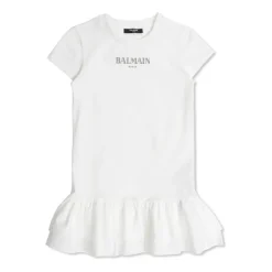 Kjoler & Nederdele^Balmain Logo Dress Hvid