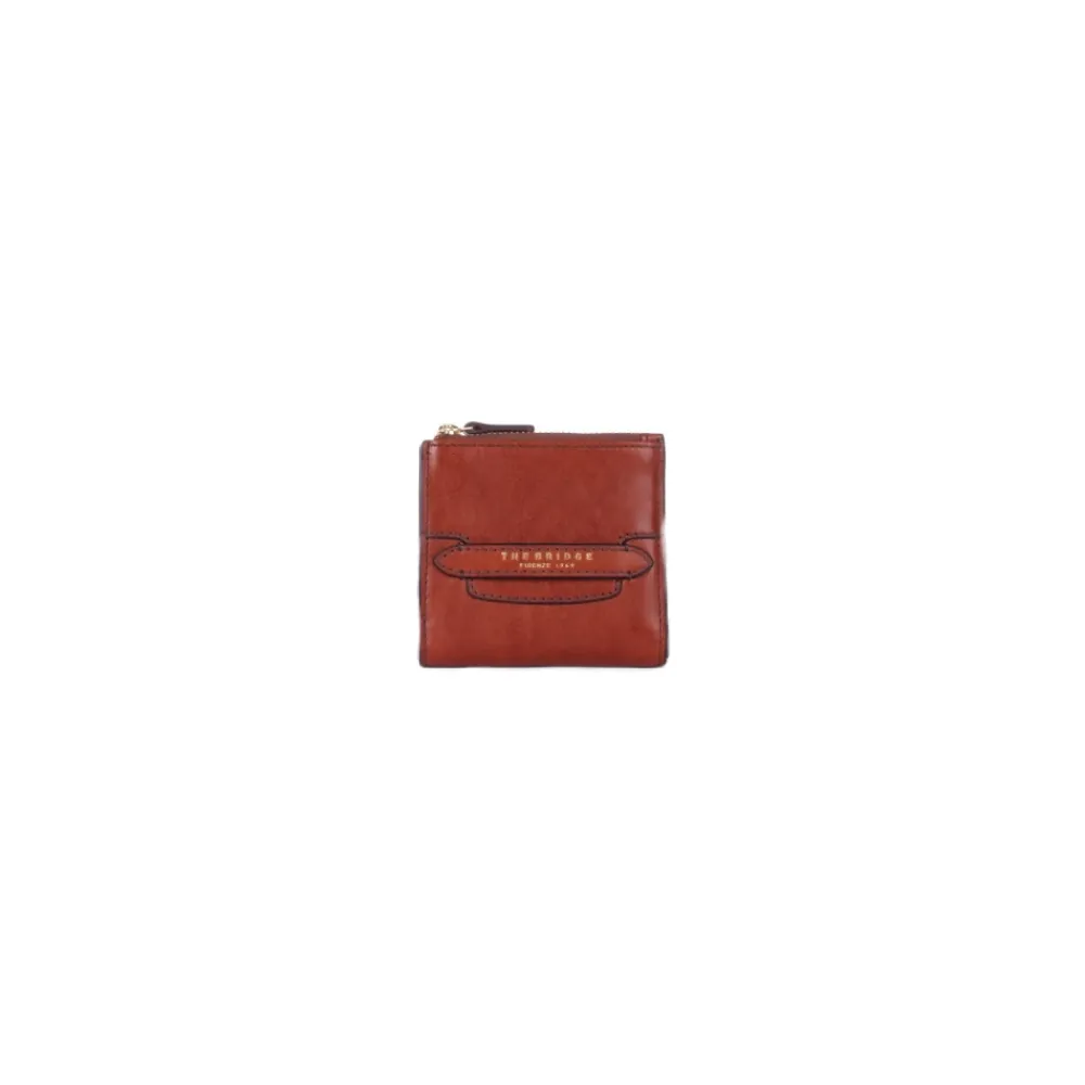 Punge & Kortholder<The Bridge Logo Front Wallet Brun