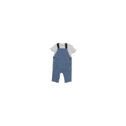 Jumpsuits^Tommy Hilfiger Logo Frontal Overalls med T-shirt Blå