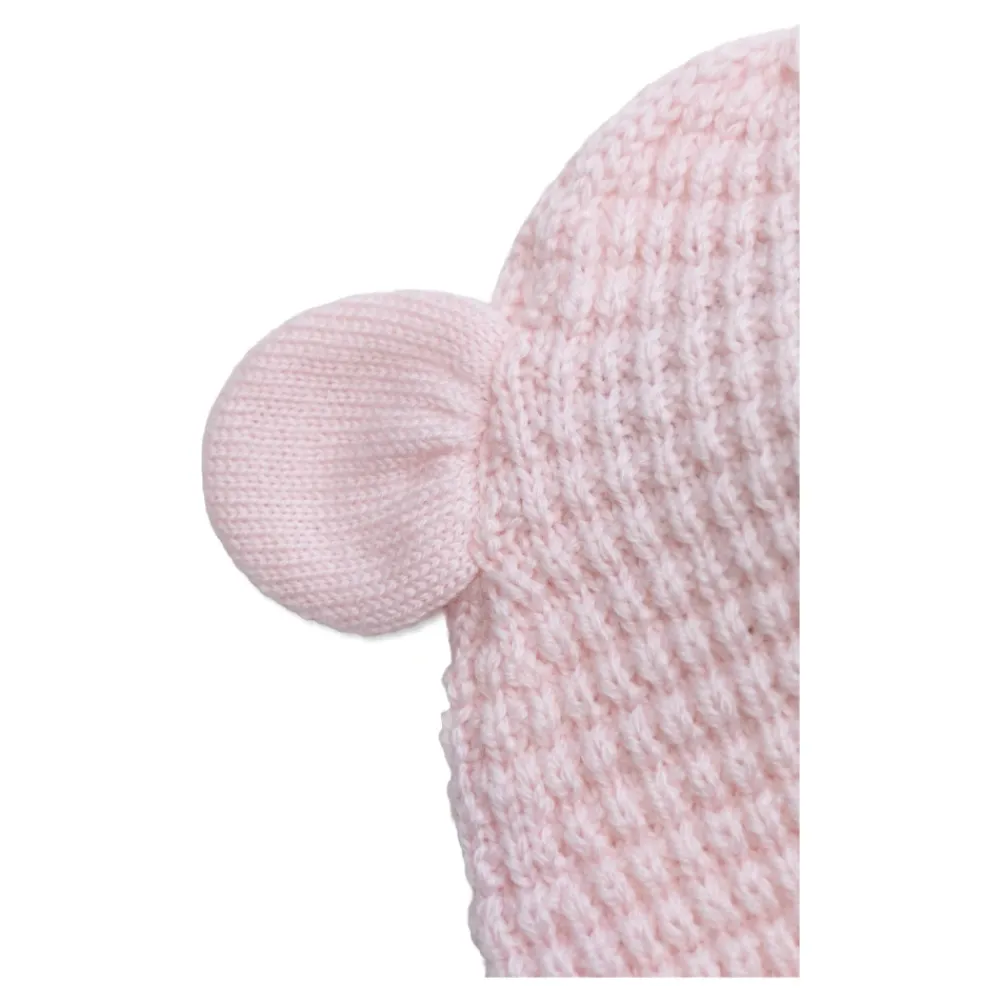 Huer & Kasketter^Moncler Logo Patch Beanie Pink