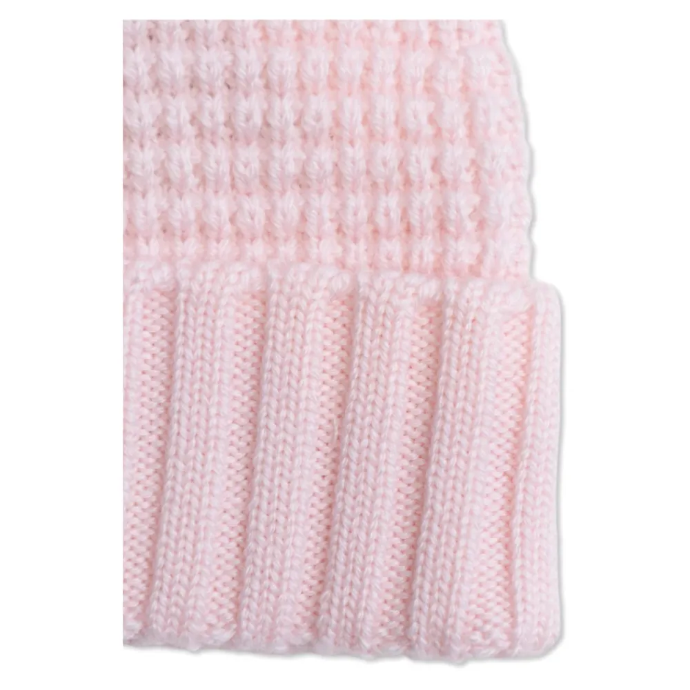 Huer & Kasketter^Moncler Logo Patch Beanie Pink