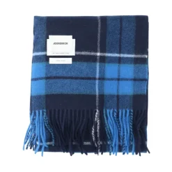 Halstørklæder Og Tørklæder<Ader Error Logo Patch Check Scarf Blå