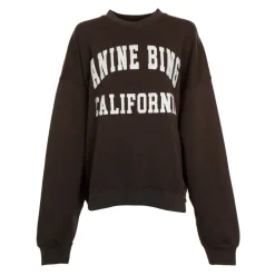 Sweatshirts^Anine Bing Logo Patch Oversized Sweatshirt Grå
