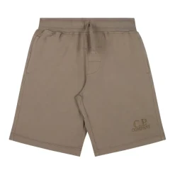 Underdele<C.P. Company Logo Print Shorts Beige