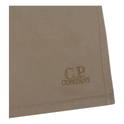 Underdele<C.P. Company Logo Print Shorts Beige