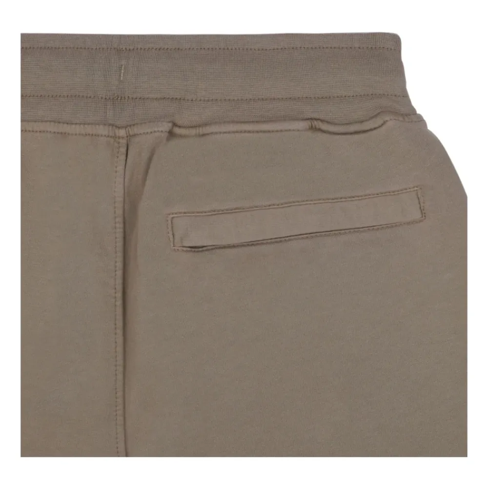 Underdele<C.P. Company Logo Print Shorts Beige