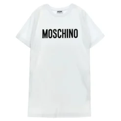 Kjoler & Nederdele^Moschino Logo Print Dress Hvid