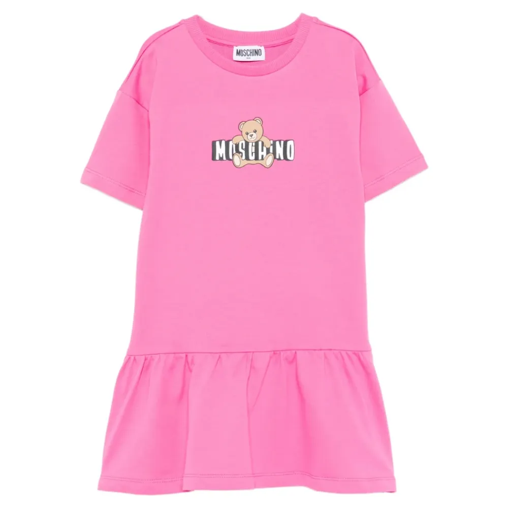 Kjoler & Nederdele^Moschino Logo Print Kjole Pink