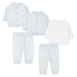 Bodystocking & Sæt<Marc Jacobs Logo Print Tøj Sæt Clear Blue Blå