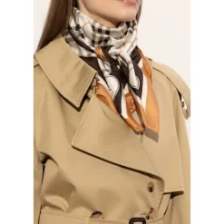 Halstørklæder Og Tørklæder<Burberry Logo Scarf Beige