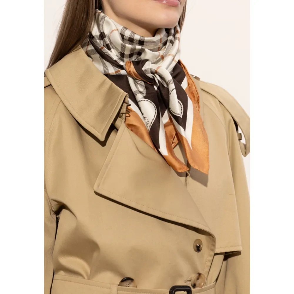 Halstørklæder Og Tørklæder<Burberry Logo Scarf Beige