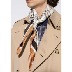Halstørklæder Og Tørklæder<Burberry Logo Scarf Beige
