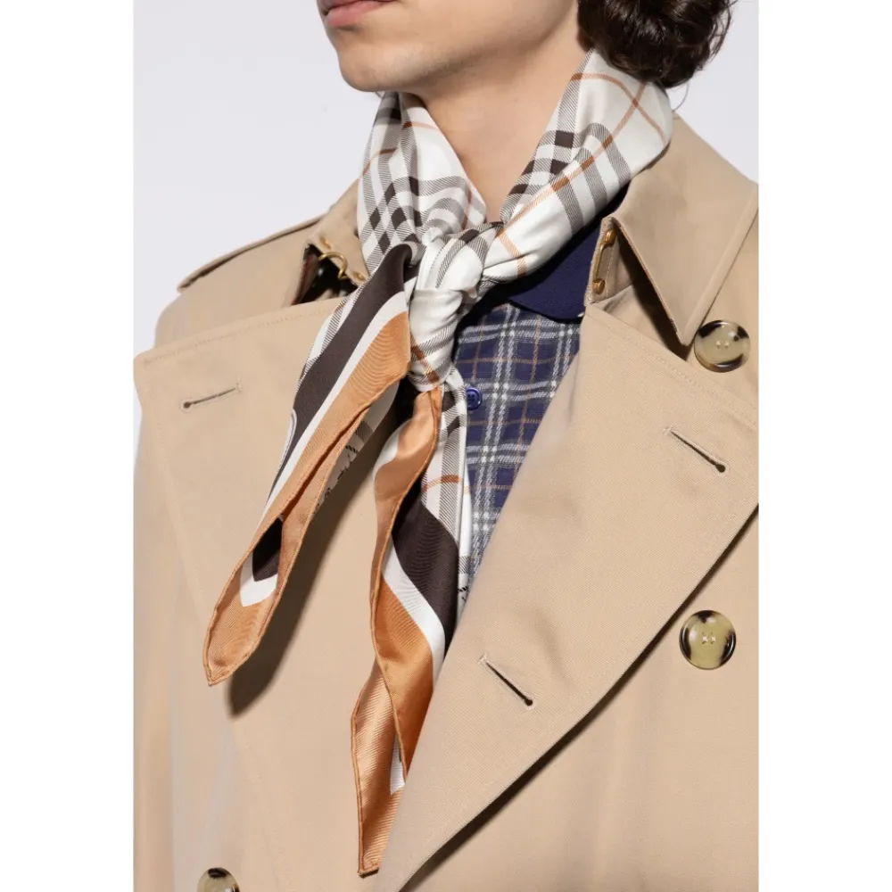 Halstørklæder Og Tørklæder<Burberry Logo Scarf Beige