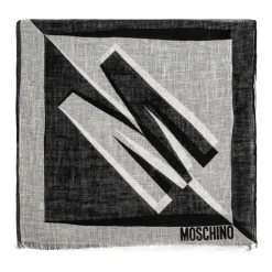 Halstørklæder Og Tørklæder<Moschino Logo Scarf Sort