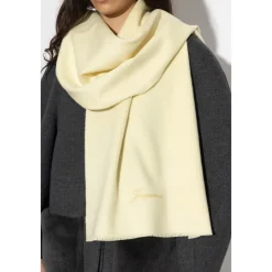 Halstørklæder Og Tørklæder<Jacquemus Logo Scarf Gul