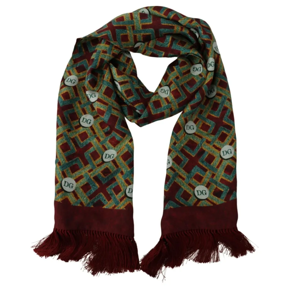 Halstørklæder Og Tørklæder^Dolce & Gabbana Logo Shawl Wrap Multifarvet