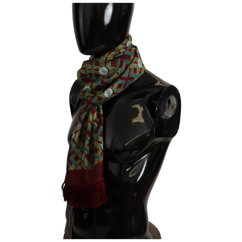 Halstørklæder Og Tørklæder^Dolce & Gabbana Logo Shawl Wrap Multifarvet