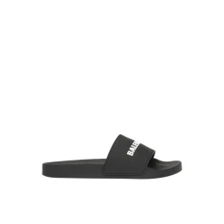 Sandaler^Balenciaga Logo slides Sort