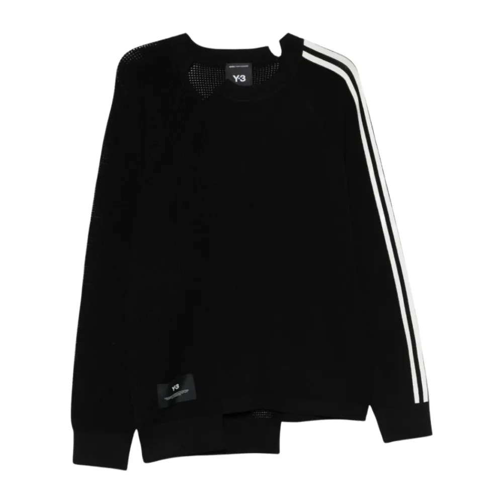 T-Shirts & Toppe|Træningstrøjer<Y-3 Logo Striktrøje Sort